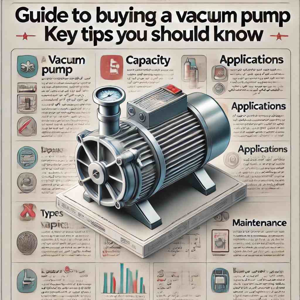 راهنمای خرید پمپ وکیوم: نکات کلیدی که باید بدانید