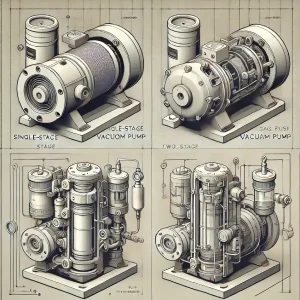 پمپ وکیوم دو مرحله‌ ای